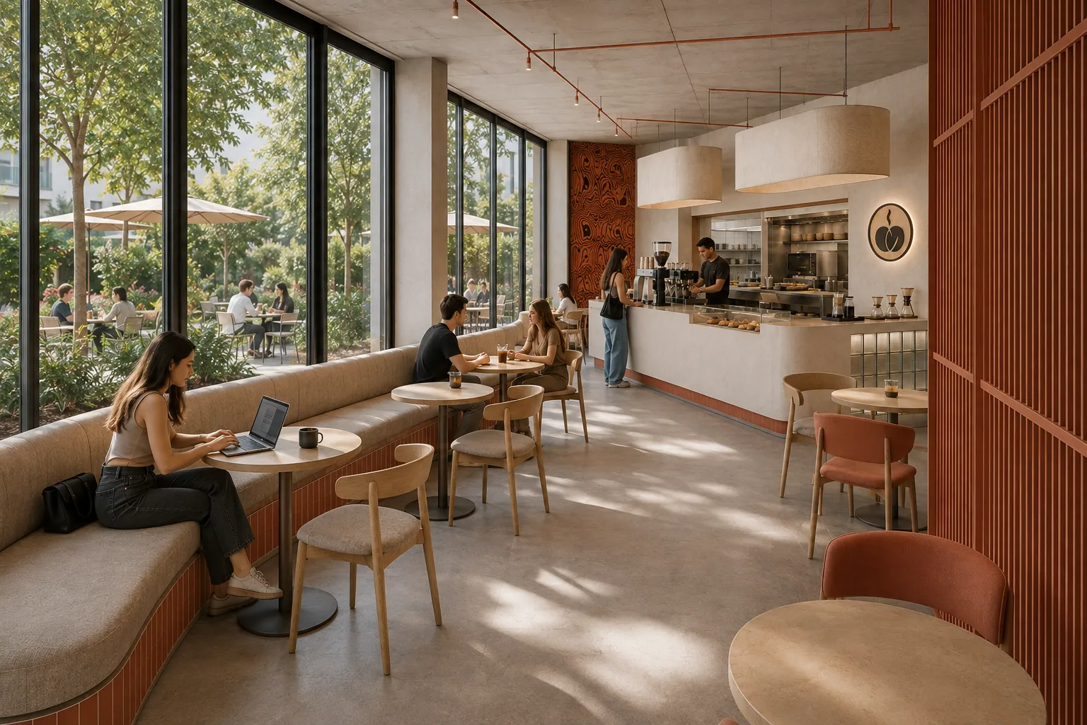 AVLU konsept render — Pencere Bankında Gün