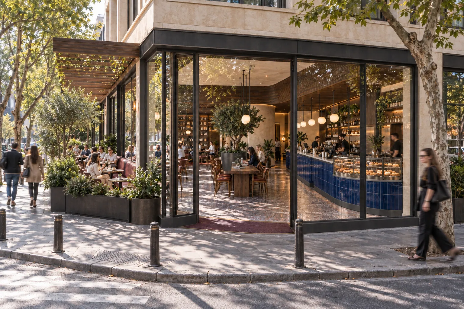 COFFEE HOUSE konsept render — Köşeden İçeriye