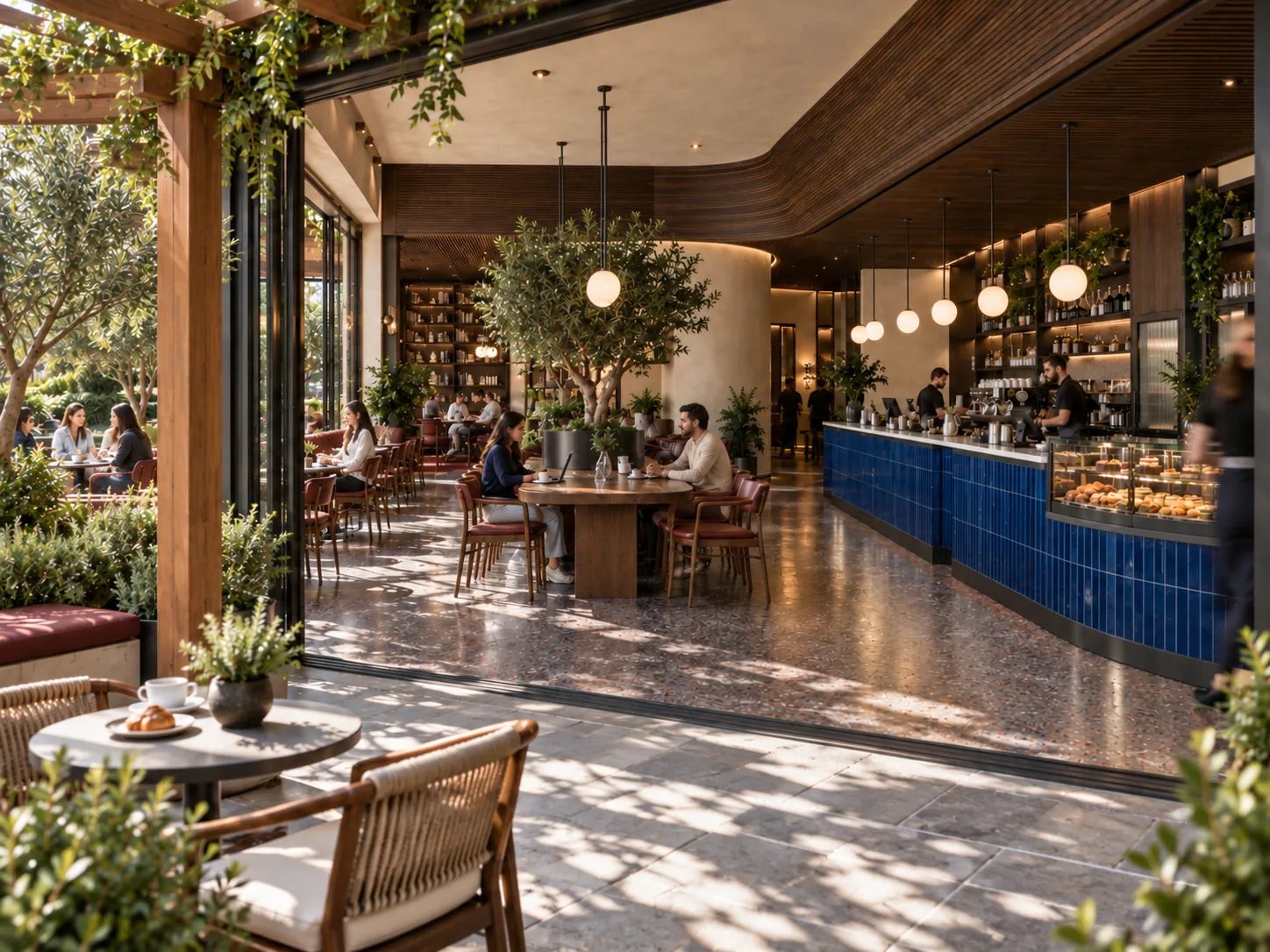 COFFEE HOUSE konsept render — Bahçeden Kahveye