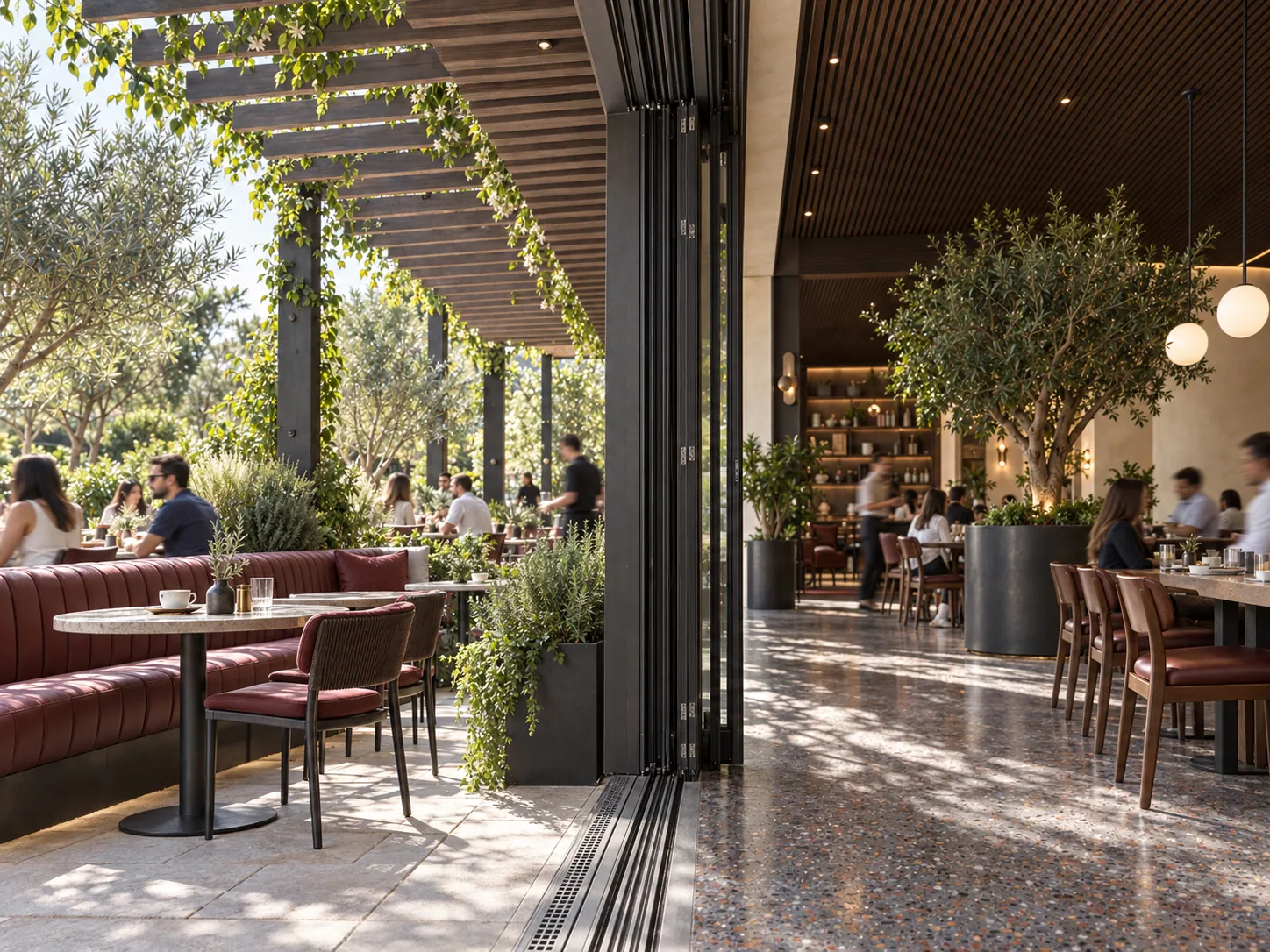 COFFEE HOUSE konsept render — Bahçeyle Salonun Eşiği