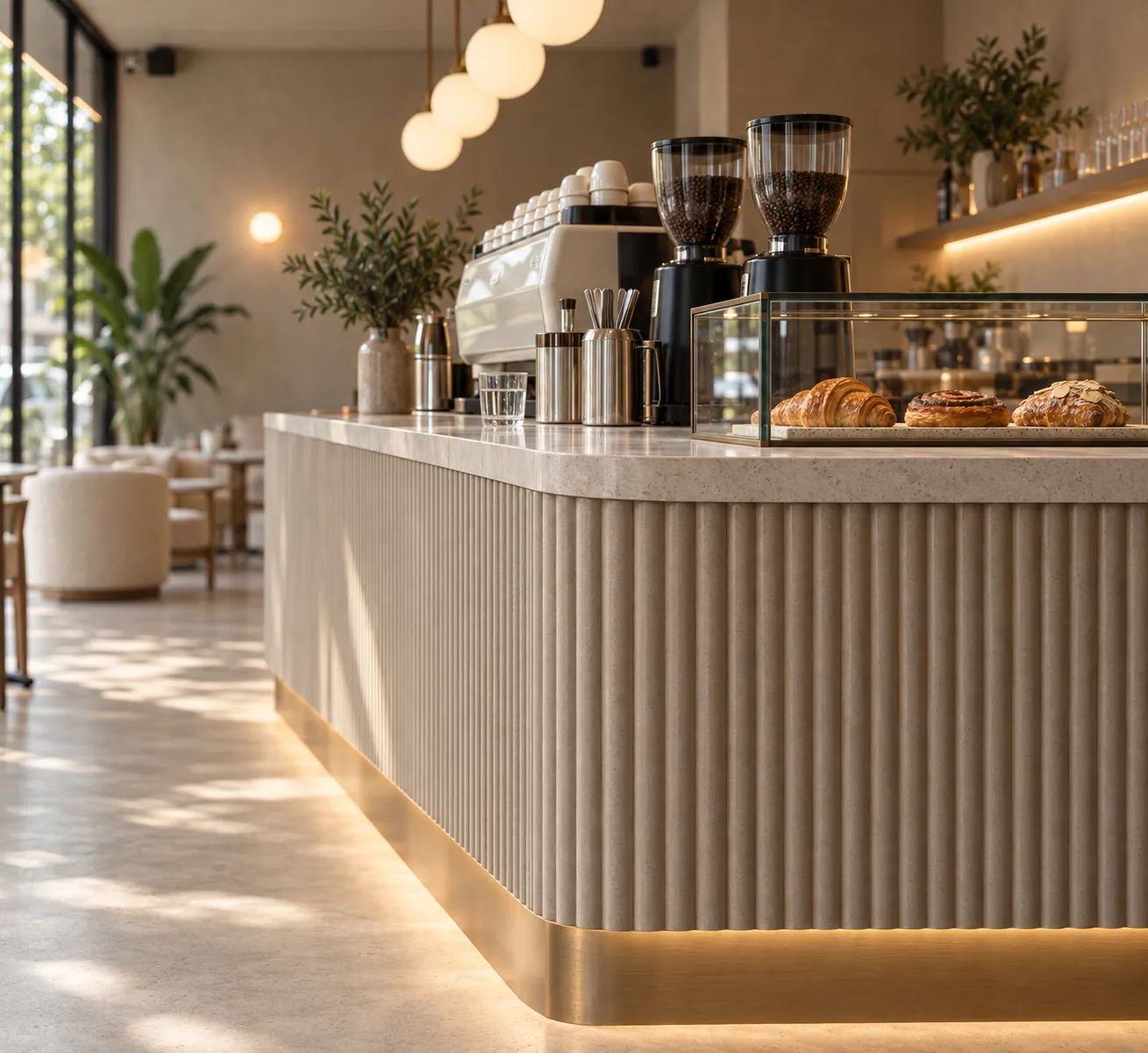 HIRVATİSTAN CAFE konsept render — Kahve ve Vitrinin Köşesi