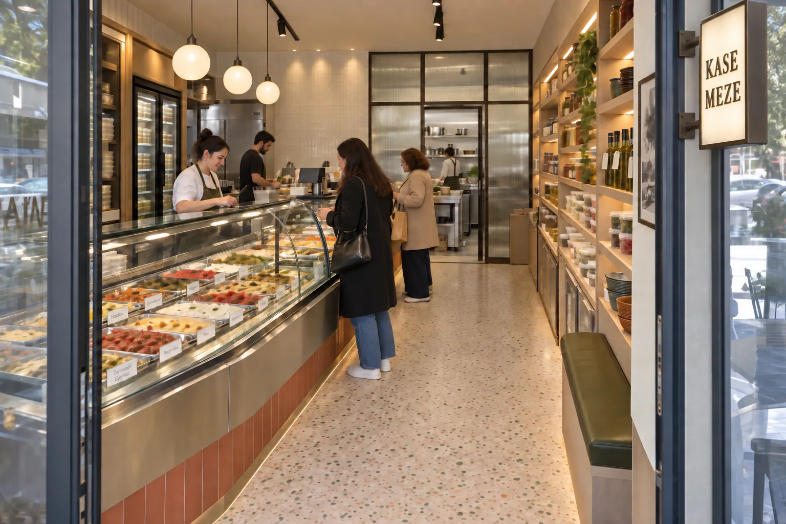 KASE MEZE — Erenköy Meze ve Paket Servis konsept renderı
