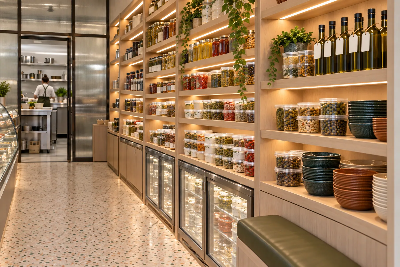 KASE MEZE konsept render — Kavanozların Rafı