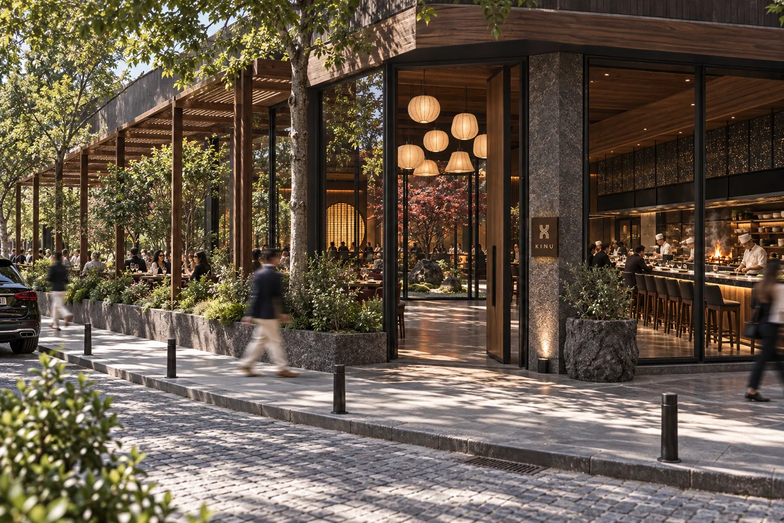 KINU konsept render — Sokağa Açılan Köşe