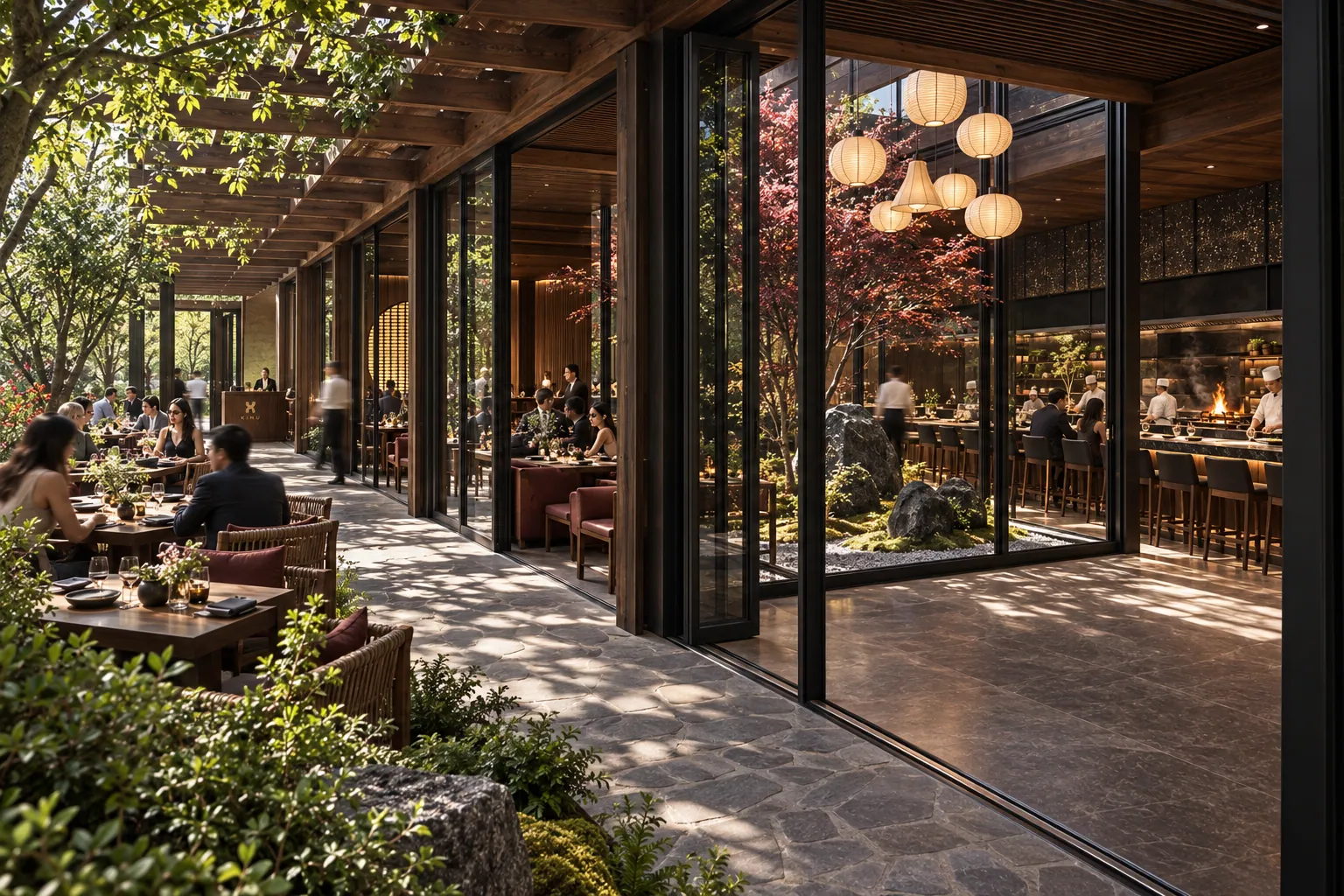 KINU konsept render — Pergola Boyunca