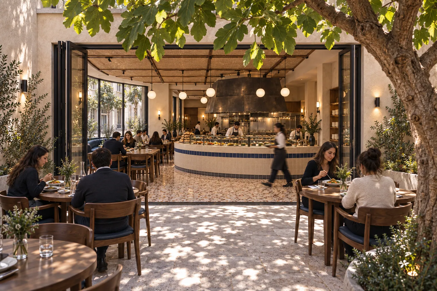 KÖK LOKANTA konsept render — İncirin Altındaki Sofra