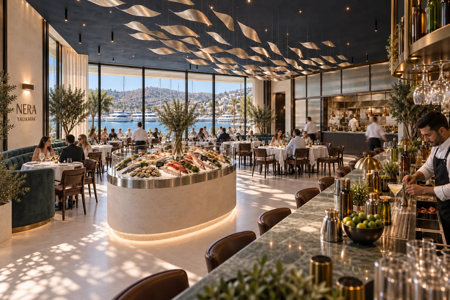 NERA konsept render — Bardan Marina Manzarası