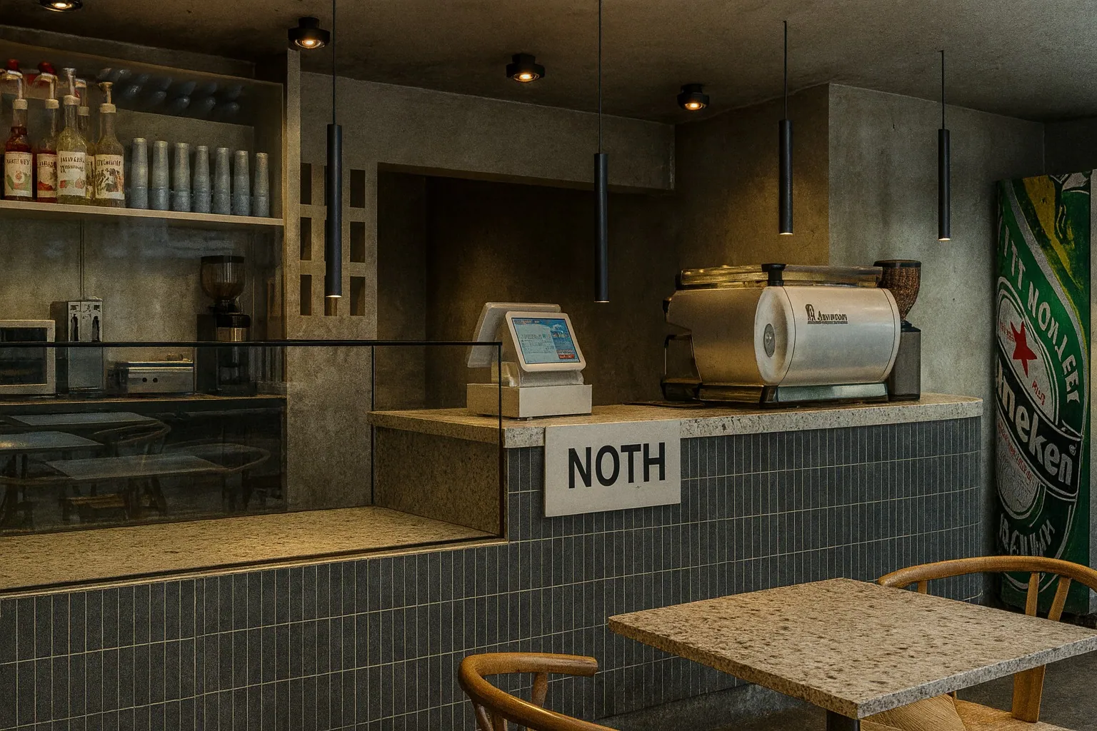 NOTH konsept render — Servisin Sıcak Tonları