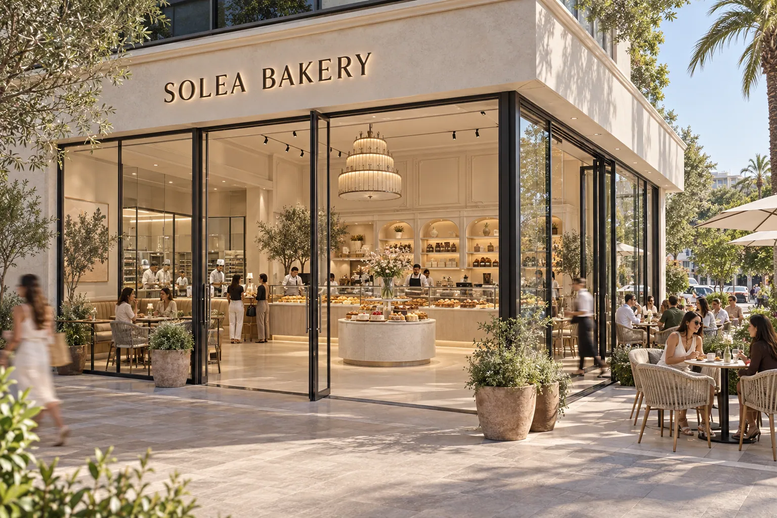 SOLEA BAKERY konsept render — Köşede Fırın Molası