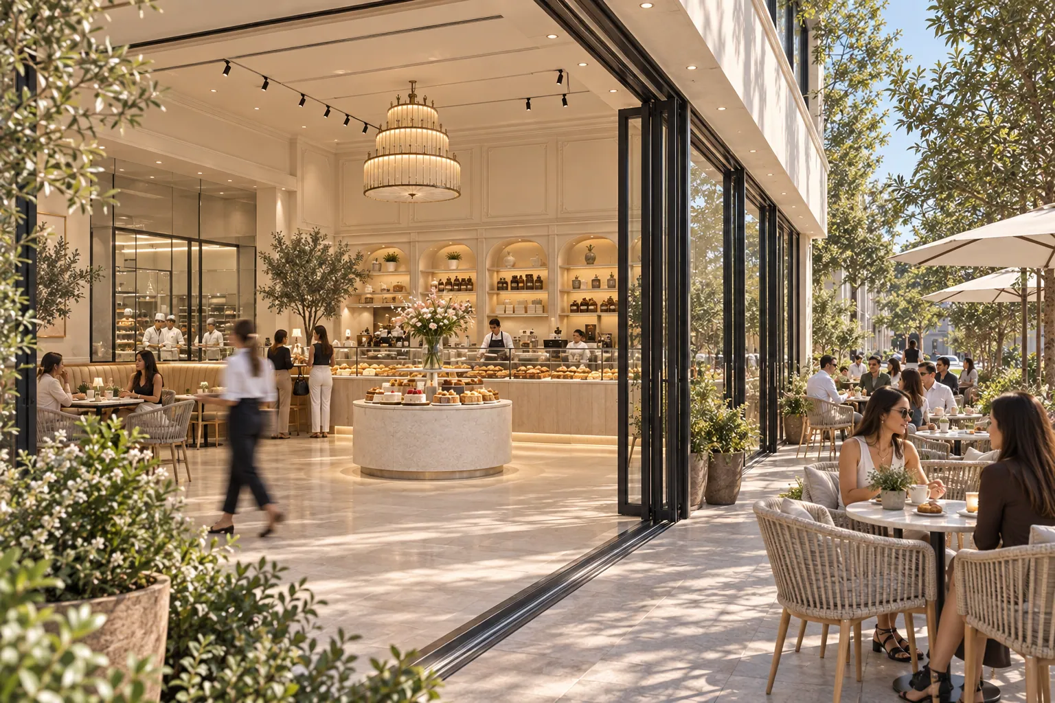SOLEA BAKERY konsept render — Terastan Vitrine