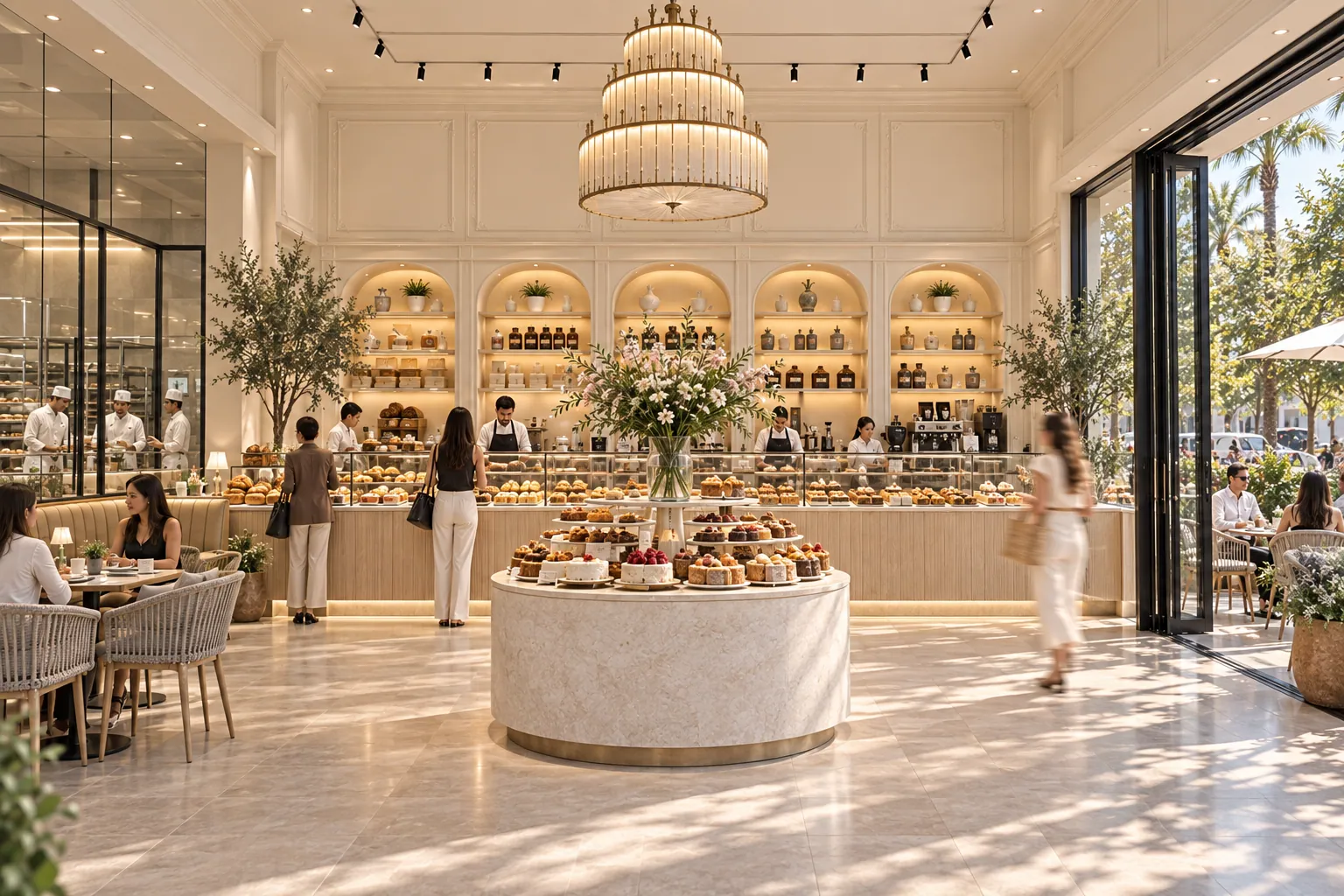 SOLEA BAKERY — Dedeman’da Fırın, Vitrin ve Teras konsept renderı