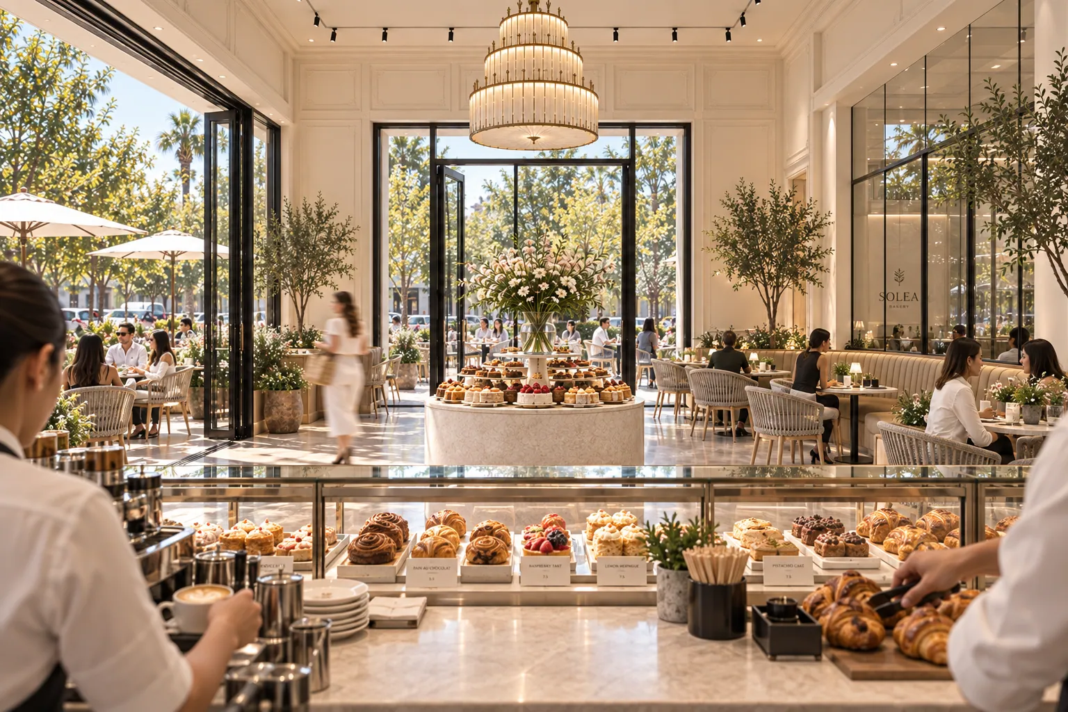 SOLEA BAKERY konsept render — Tezgahtan Girişe