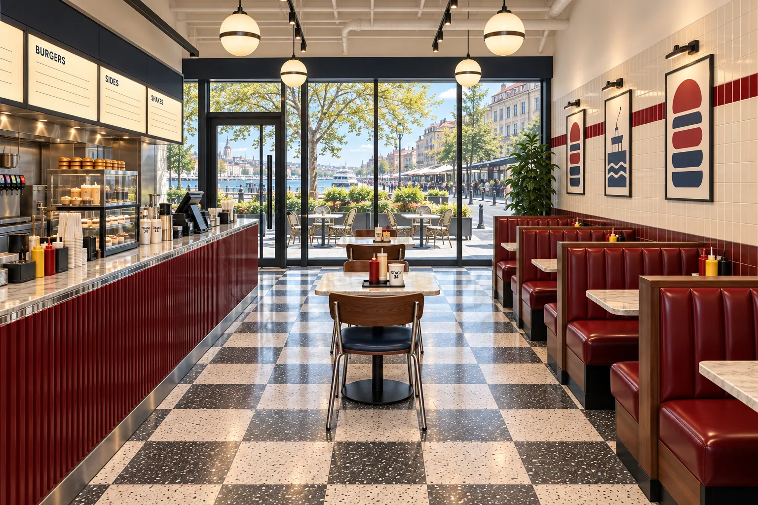 STACK 34 konsept render — İçeriden Karaköy’e