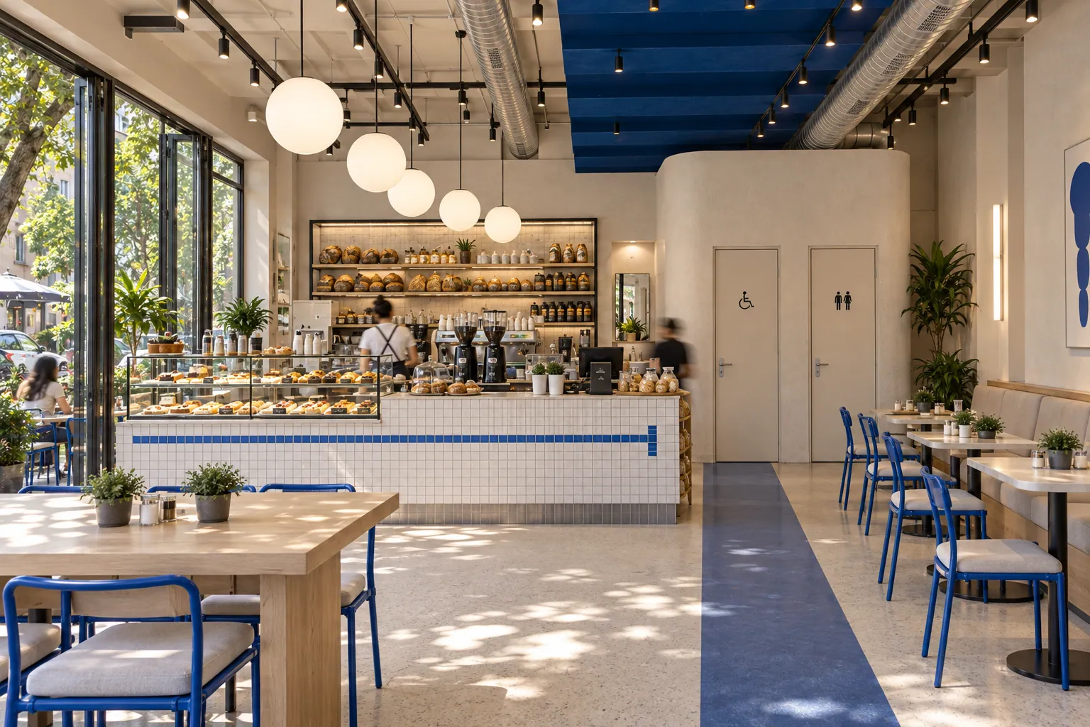 SUADİYE CAFE & BAKERY konsept render — Kahve ve Fırının Tezgahı