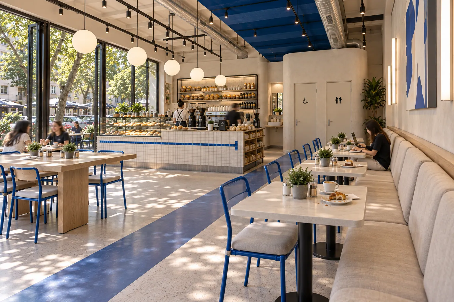 SUADİYE CAFE & BAKERY konsept render — Bank Boyunca Bir Mola